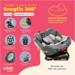 Cadeira Para Auto 0-36 Kgs Isofix Com Rotação Snugfix Cinza Litet - BB454