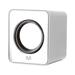 Caixas de Som 2.0 3W RMS Alimentação USB Conexão P2 Controle de Volume Som Estéreo Branco - SP199