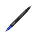 Caneta Marcador Permanente Duas Pontas Fina/Ultrafina 1.0mm Azul Cx 12un Keep - MR021