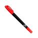 Caneta Marcador Permanente Duas Pontas Fina/Ultrafina 1mm/0.4mm Vermelho Caixa c/ 12 Unidades Keep - MR071