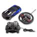 Carrinho com Volante e Pedal Racing Control Midnight Preto e Azul Multikids - BR1146