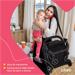 Carrinho Compacto 0-15 Kg Oppa Preto e Cinza Litet - BB465