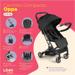 Carrinho Compacto 0-15 Kg Oppa Preto e Cinza Litet - BB465