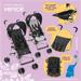 Carrinho de bebê Guarda-Chuva Multikids Venice até 15Kg Preto - BB337