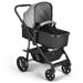 Carrinho de passeio para bebê Multikids 0-15kgs c/ berço Moises Beyond Cinza - BB429