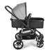 Carrinho de passeio para bebê Multikids 0-15kgs c/ berço Moises Beyond Cinza - BB429