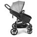 Carrinho de passeio para bebê Multikids 0-15kgs c/ berço Moises Beyond Cinza - BB429