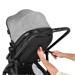 Carrinho de passeio para bebê Multikids 0-15kgs c/ berço Moises Beyond Cinza - BB429