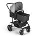Carrinho de passeio para bebê Multikids 0-15kgs c/ berço Moises Beyond Cinza - BB429