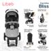 Carrinho Passeio Bliss 0-15kgs Preto Litet - BB367