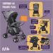 Carrinho Passeio Flick 0-15kgs Preto com Cinza Multikids Baby - BB445