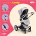 Carrinho Passeio Moisés Candy 0-15kgs Branco Litet - BB669