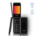 Celular Multilaser Flip Vita 3G Dual Chip com Botão SOS + Rádio FM + MP3 + Bluetooth + Câmera - Preto - P9140