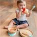 Colher de Treinamento Cabo Curto Bam n' Boo 6+M Azul Fisher Price - BB1182