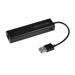 Conversor Ac, Hub Usb 2,0 3 Portas + Rj45 Fêmea Preto Multi - AC304