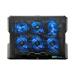Cooler Para Notebook Com 6 Fans Led Azul Hexa Cooler - AC282