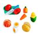 Creative Fun Mini Feirinha Divertida 6 legumes com Velcro Multikids - BR1108