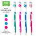 Escova de Dente Complete Clear Up com 1 Unidade (Cores Sortidas) Multi Saúde - HC590