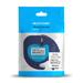 Fita para Rotulador Dymo Letratag 91331 Preto sobre Branco Plástica 12mm x 4M - RF025