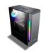 Gabinete Gamer Mohawk RGB Preto/Prata Warrior - GA215