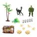 Jurassic Fun Base de Captura Militar 15 PC Multikids - BR1780