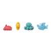 Kit Bubbles Fundo do Mar 3 Brinquedos que Esguicham na Água + 1 Brinquedo que Acende +4m Multikids Baby - BB1159