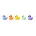 Kit Bubbles Patinhos Coloridos - 5 Brinquedos que Esguicham Água +4m Multikids Baby - BB1160