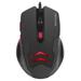 Kit Mouse 3200dpi e Mousepad Gamer Preto e Vermelho - MO306