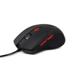 Kit Mouse 3200dpi e Mousepad Gamer Preto e Vermelho - MO306