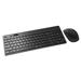 Kit Rapoo Teclado e Mouse sem Fio 2.4 ghz Black 5 Anos de Garantia Pilha Inclusa 8050T - RA003