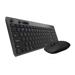 Kit Rapoo Teclado e Mouse sem Fio 2.4 ghz Black 5 Anos de Garantia Pilha Inclusa 8050T - RA003