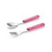 Kit Talheres Aço Inox Hot & Cold Rosa Fun Fisher Price - BB1124