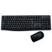Kit Teclado e Mouse Sem Fio Slim Multimídia Conexão Usb 1600dpi Preto - TC269