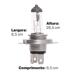 Lâmpada de Farol Para Carro Multi H4 12V 55+ 60W Comum Unitária - AU805