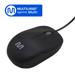 Mouse Com Fio Mid 1200dpi Conexão Usb 3 Botões Textura Fosca Preto Multi (Multilaser) - MO255