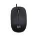Mouse Com Fio Mid 1200dpi Conexão Usb 3 Botões Textura Fosca Preto Multi (Multilaser) - MO255