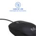 Mouse Com Fio Mid 1200dpi Conexão Usb 3 Botões Textura Fosca Preto Multi (Multilaser) - MO255