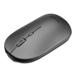 Mouse Sem Fio Slim Bluetooth e USB, 1600dpi, 4 Botões e Clique Silencioso Com Pilha Inclusa Grafite - MO333