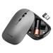 Mouse Sem Fio Slim Bluetooth e USB, 1600dpi, 4 Botões e Clique Silencioso Com Pilha Inclusa Grafite - MO333