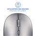 Mouse Sem Fio Slim Profissional Clique Silencioso Bluetooth 1600DPI Cinza Multi – MO332