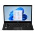 Notebook Ultra, com Windows 11 Home, Intel Celeron 4GB 64GB + 64GB 14,1 Pol. HD, Preto + Microsoft 365 Personal com 1TB na Nuvem - PC271