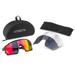 Óculos Atrio Sprinter Kit 3 Lentes Black Red - BI233