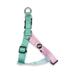 Peitoral Triple Step Verde e Rosa Tam. PP Mimo - PP263