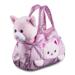 Pelúcia Cutie Handbags Gato Rosa Multikids - BR1715