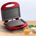 Sanduicheira e Minigrill Chapa Antiaderente Dupla Ondulada 127v-750w Vermelha Multi - CE148