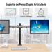 Suporte De Mesa Duplo Articulado Para Monitores De 10 A 27 Polegadas Com Ajuste De Altura - AC367