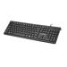 Teclado Com Fio Comfort Multimídia Cabo de 150cm Teclas Chocolate Conexão Usb Preto - TC277