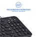 Teclado Com Fio Compact Multimídia Cabo de 130cm Teclas Redondas USB Preto Multi (Multilaser) - TC234