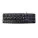 Teclado com Fio Slim Conexão USB Cabo de 150cm Preto Multi (Multilaser) - TC065