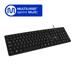 Teclado com Fio Slim Conexão USB Cabo de 150cm Preto Multi (Multilaser) - TC065